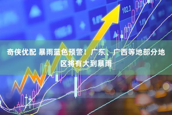 奇侠优配 暴雨蓝色预警！广东、广西等地部分地区将有大到暴雨