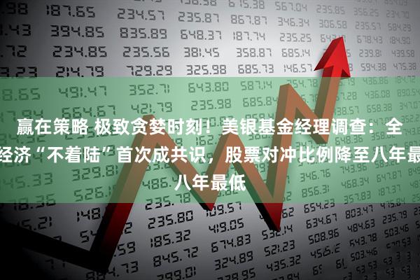 赢在策略 极致贪婪时刻！美银基金经理调查：全球经济“不着陆”首次成共识，股票对冲比例降至八年最低