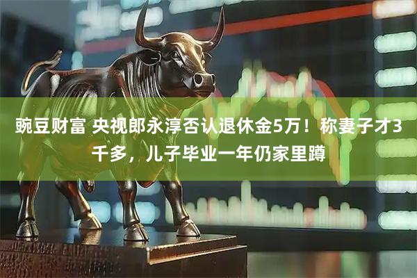 豌豆财富 央视郎永淳否认退休金5万！称妻子才3千多，儿子毕业一年仍家里蹲